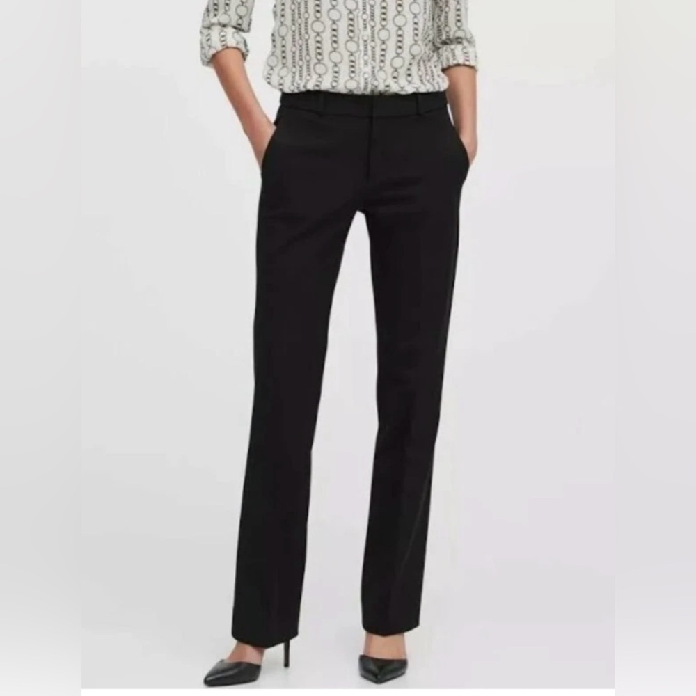 Womans Banana Republic Black Denim Logan Pants 10